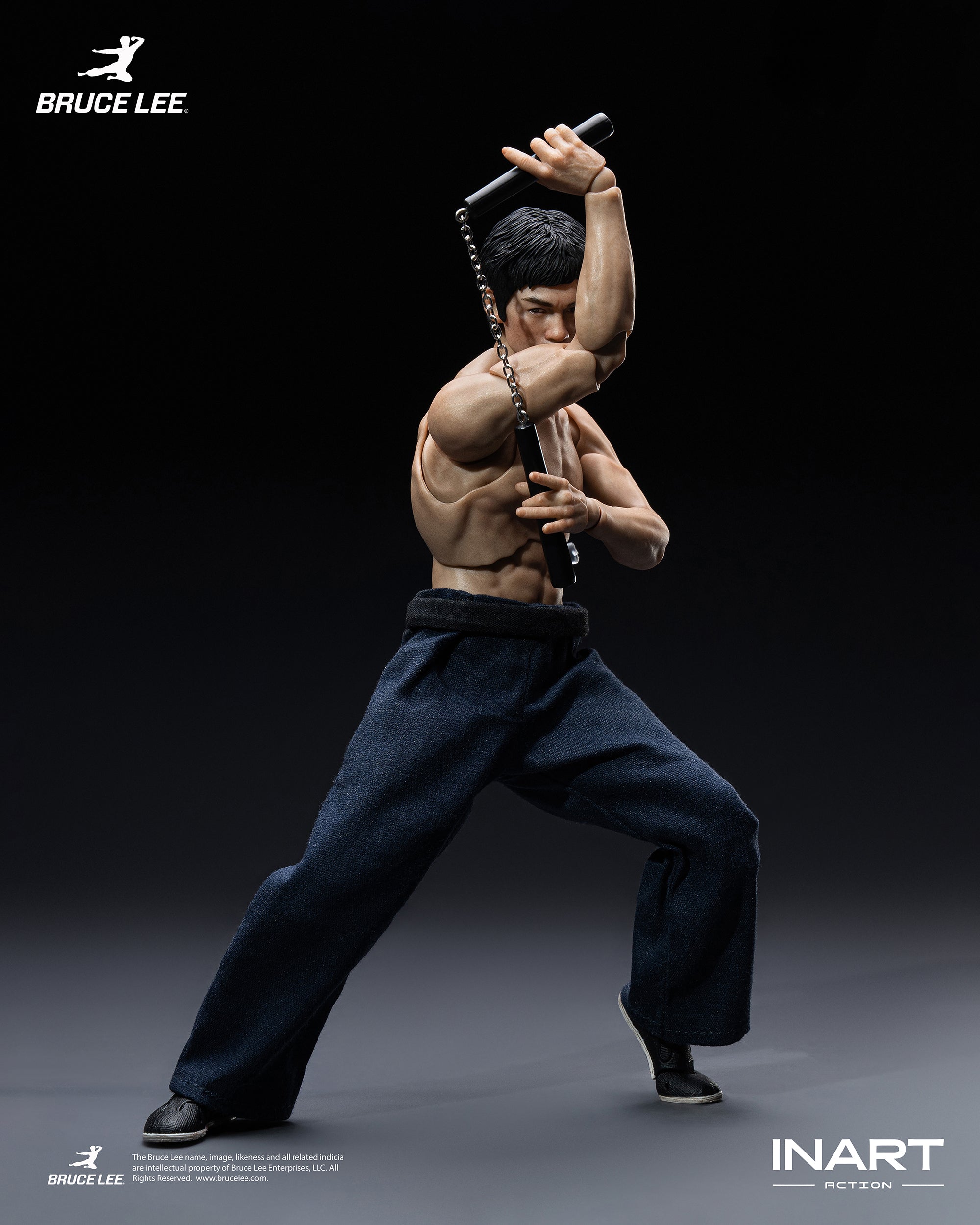 INART Action - Bruce Lee (Kung Fu Outfit) 1/12 Action Figure