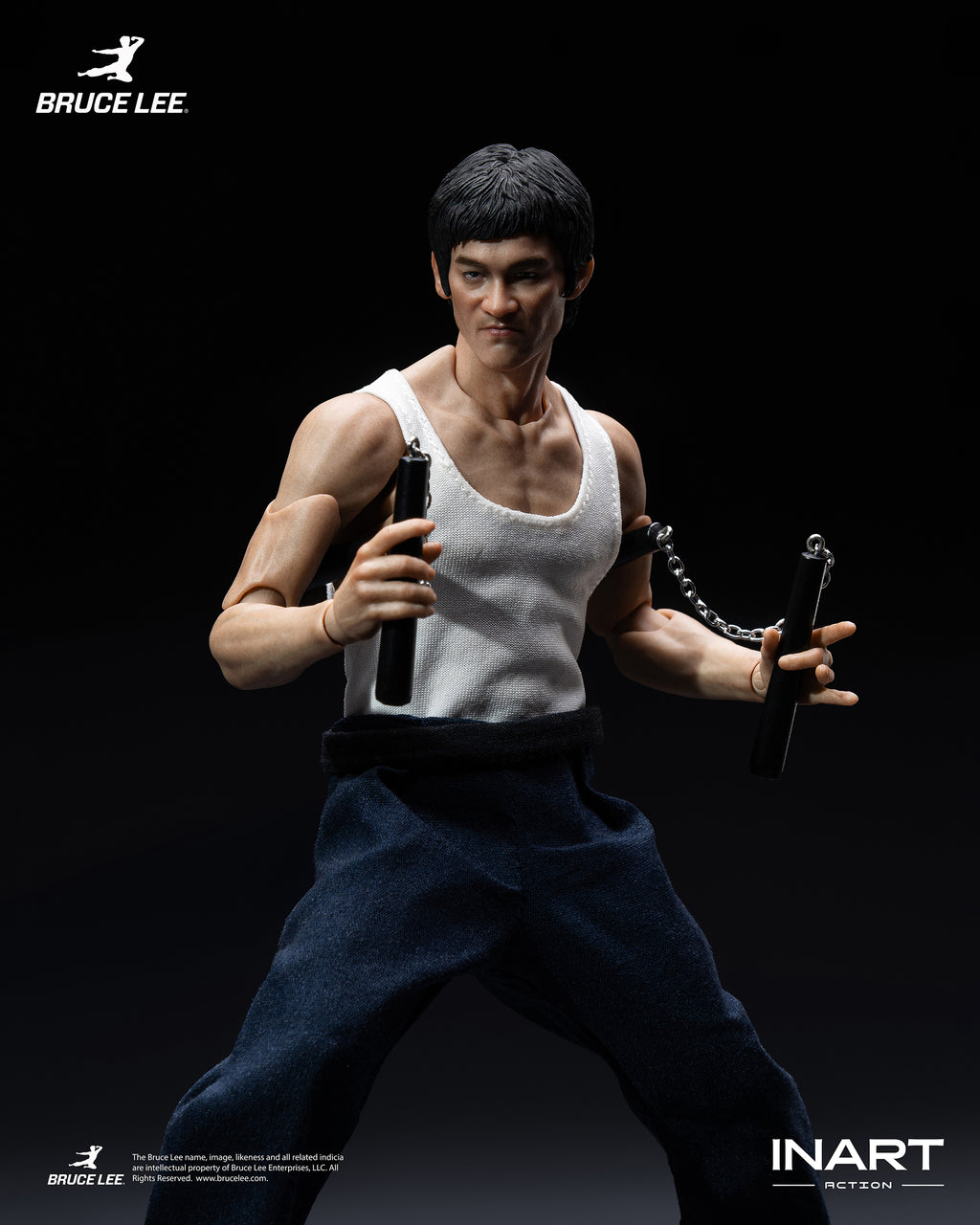 INART Action - Bruce Lee (Kung Fu Outfit) 1/12 Action Figure