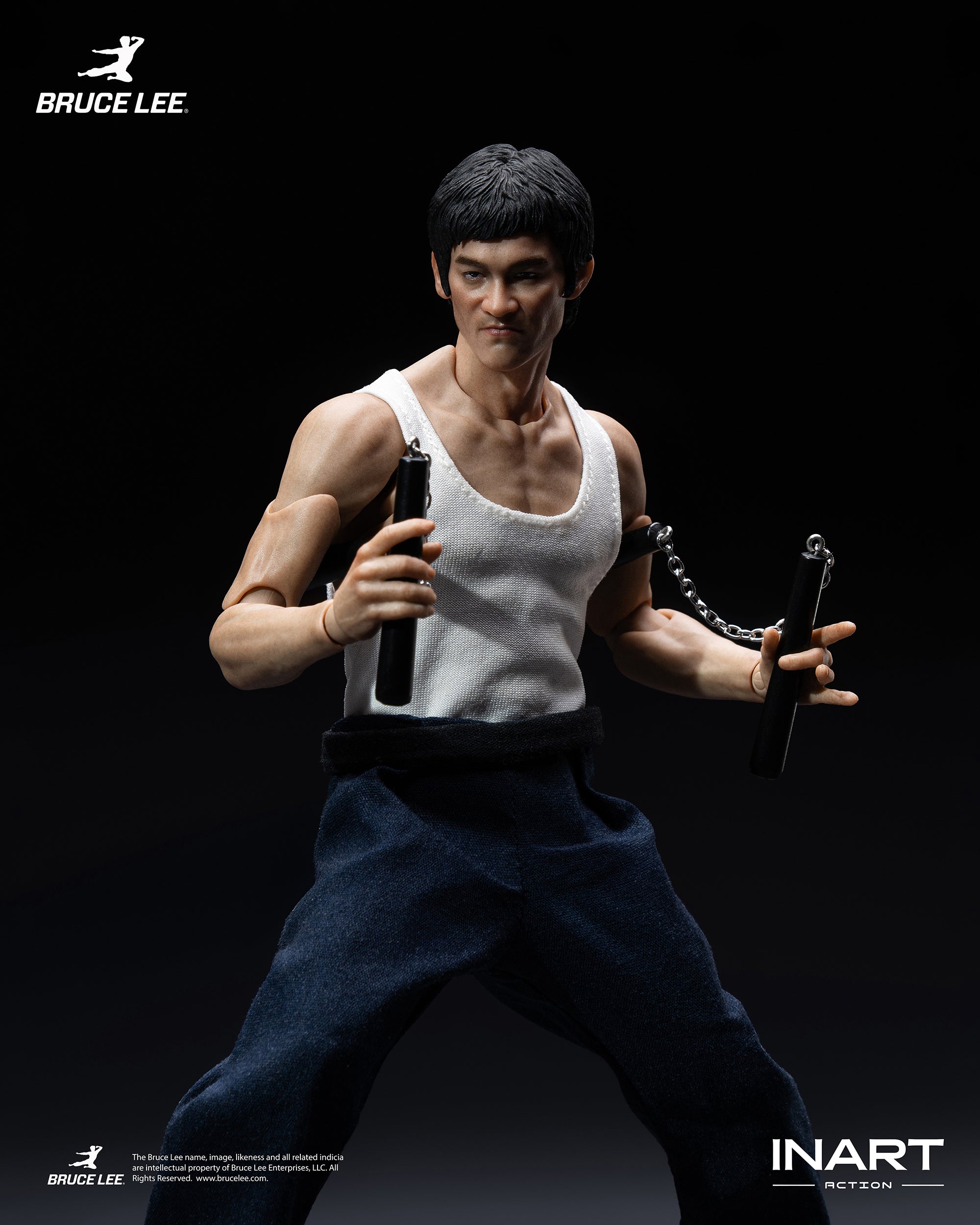 INART Action - Bruce Lee (Kung Fu Outfit) 1/12 Action Figure