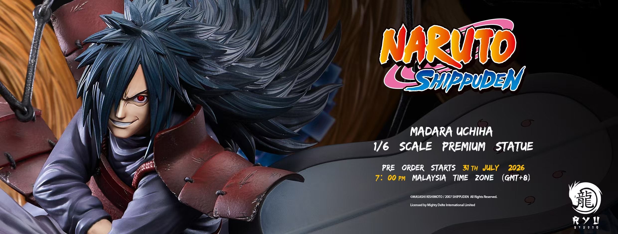 RYU Studio Naruto Shippuden Uchiha Madara 1/6 Scale Premium Statue
