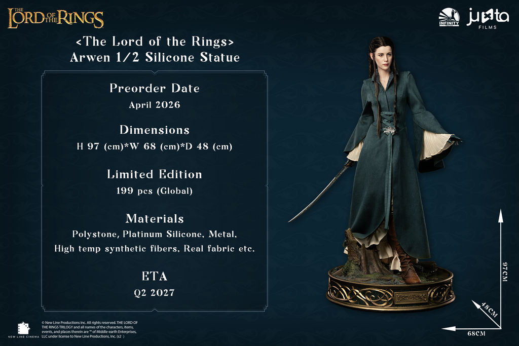 Early Bird Pre Order Infinity Studio <The Lord of the Rings> Arwen 1/ 2 Silicone Statue