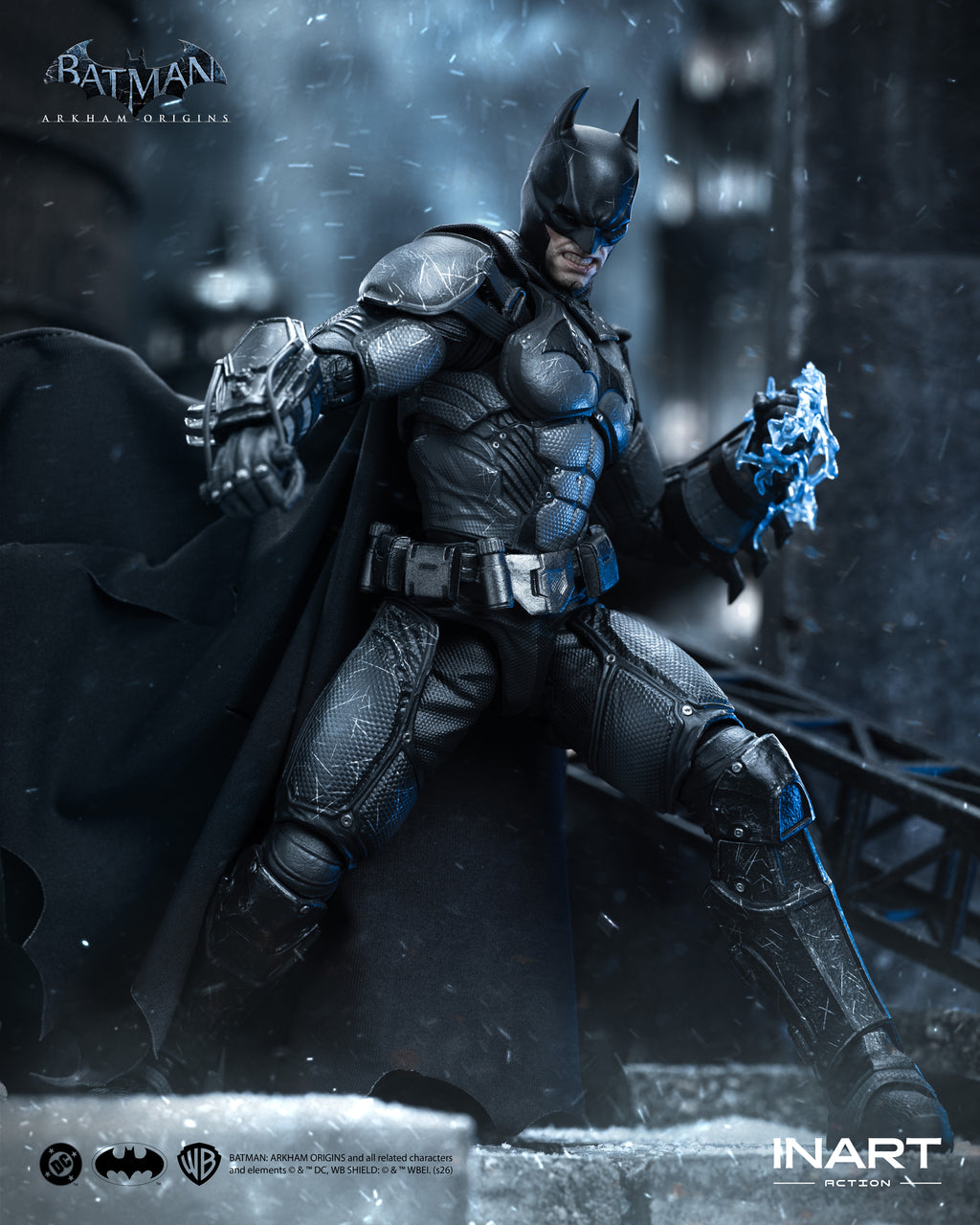 INART Action – Batman: Arkham Origins –  Batman (Battle Damaged Version) 1/12 Action Figure