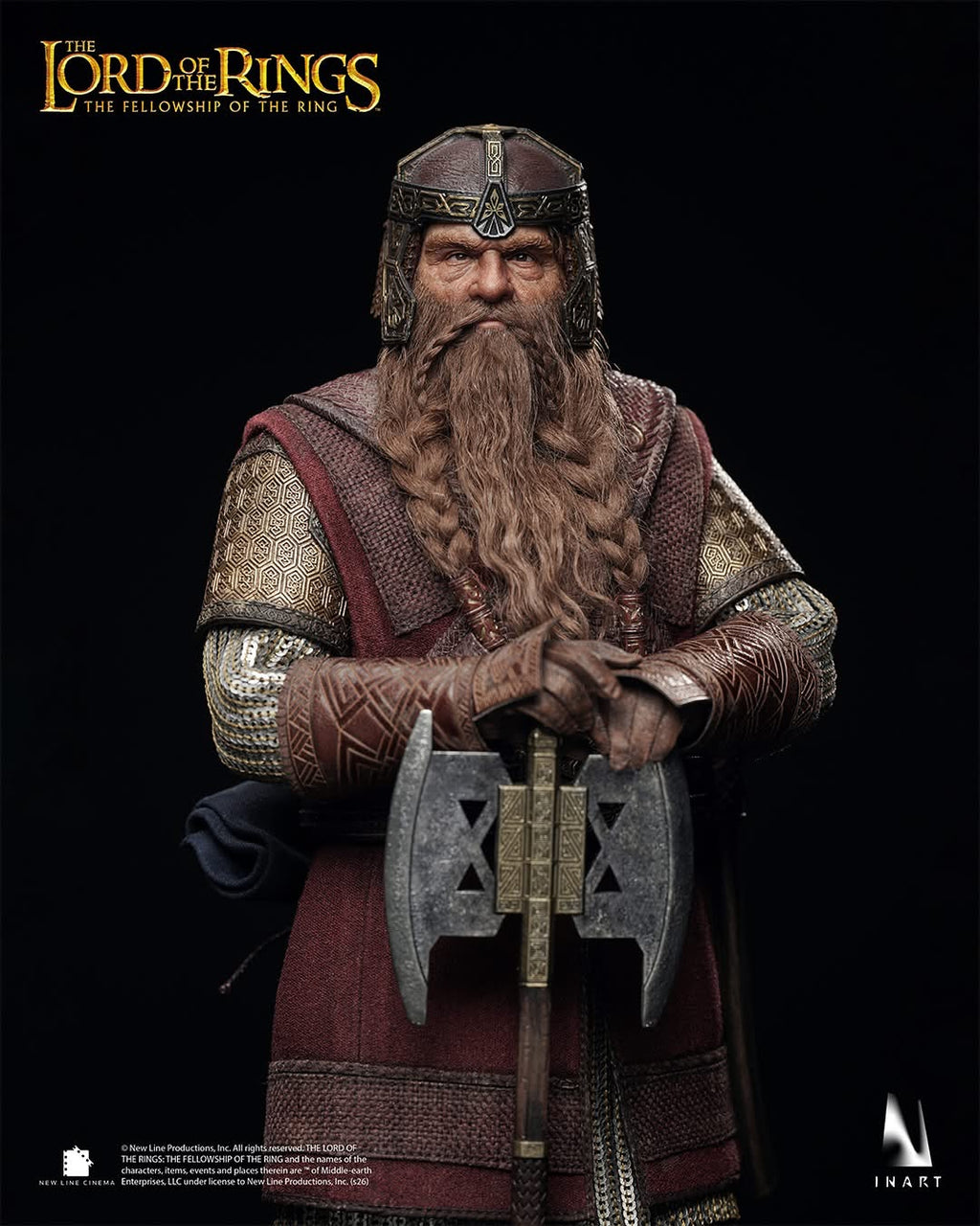 INART - The Lord of the Rings：The Fellowship of the Ring - Gimli 1/6 Collectable Figure