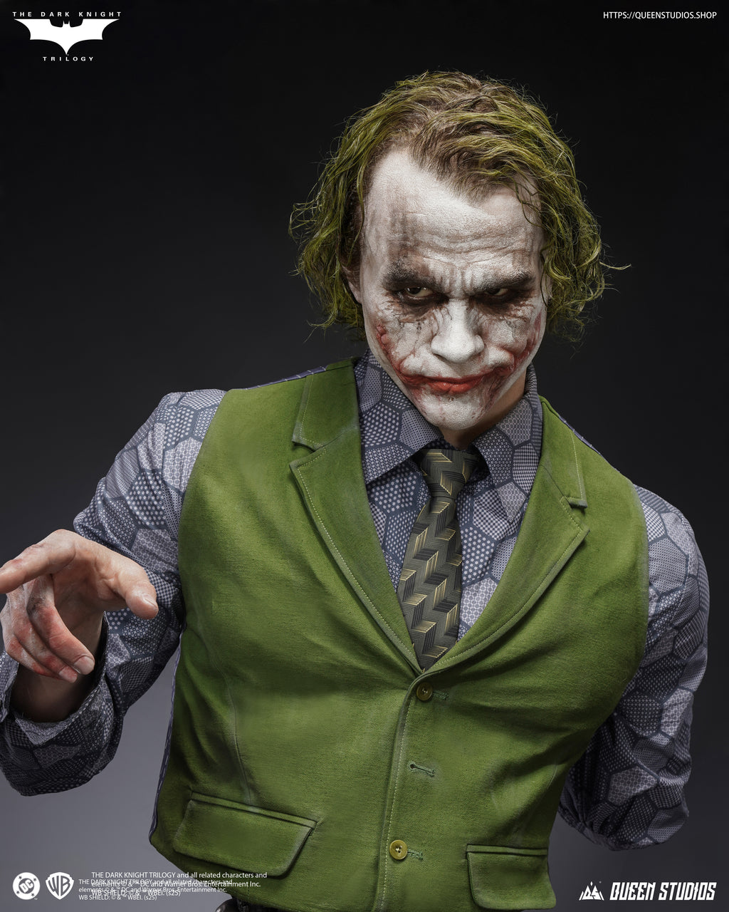 【Pre-order】Queen Studios The Joker (TDK) Life-size Bust