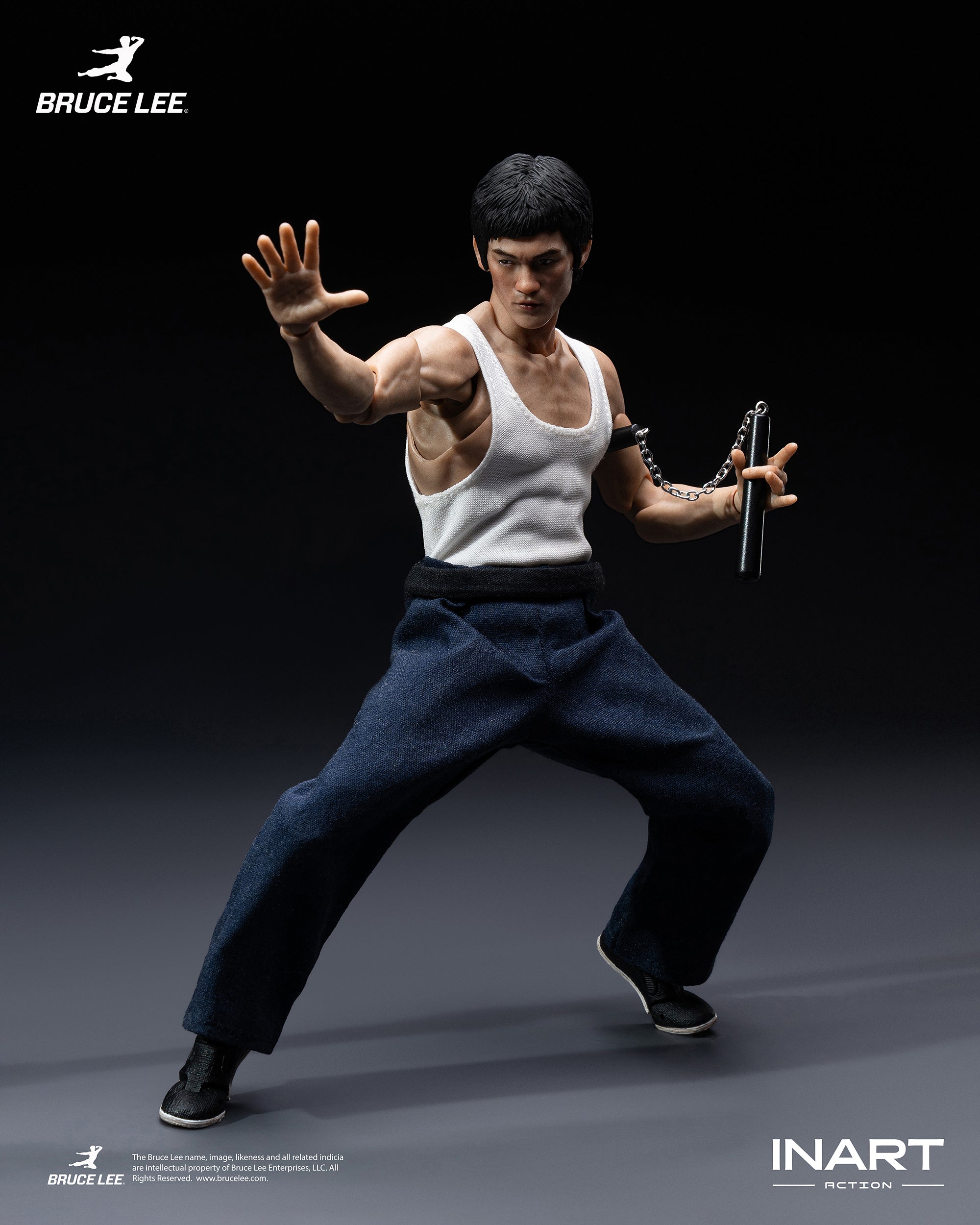 INART Action - Bruce Lee (Kung Fu Outfit) 1/12 Action Figure