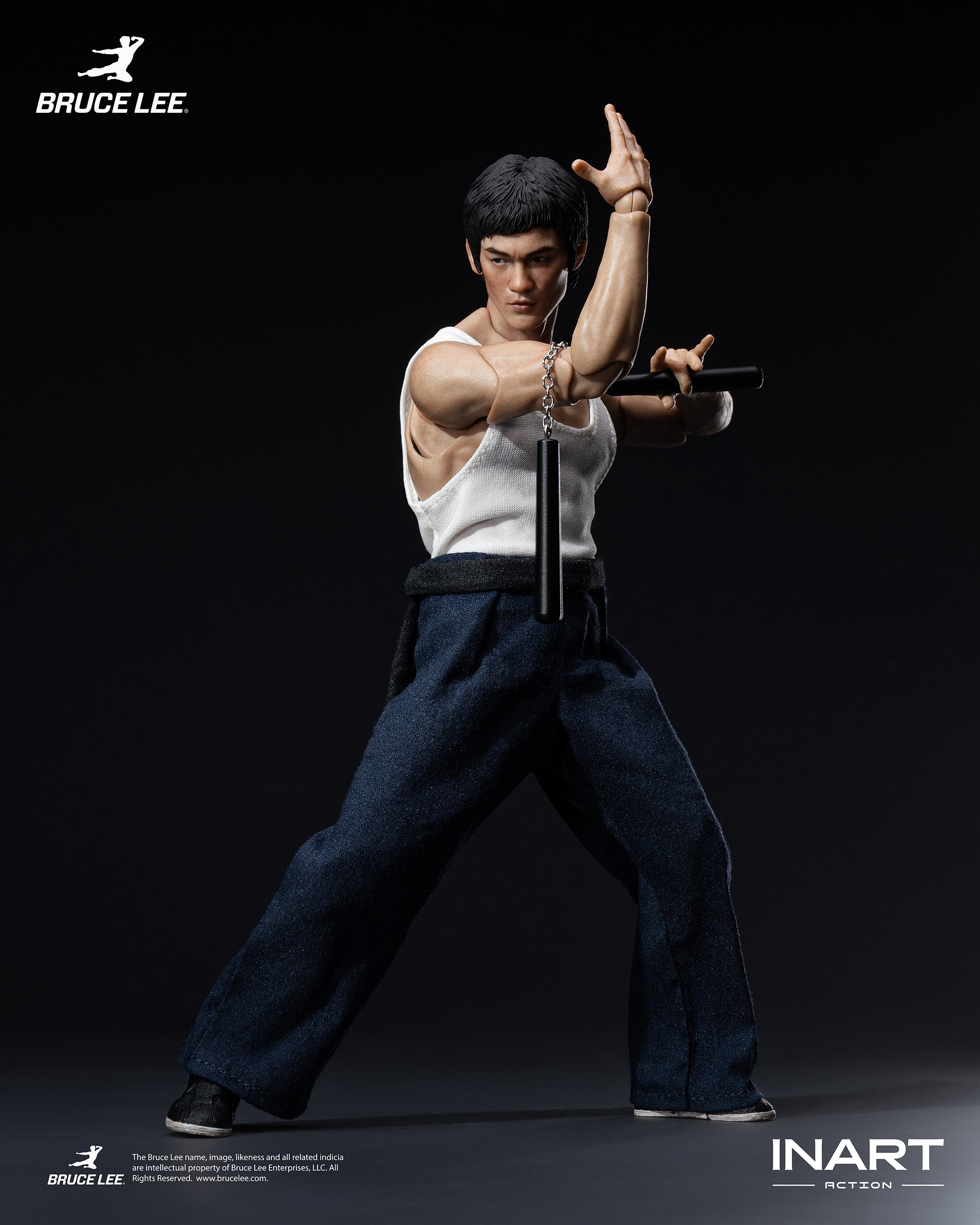 INART Action - Bruce Lee (Kung Fu Outfit) 1/12 Action Figure