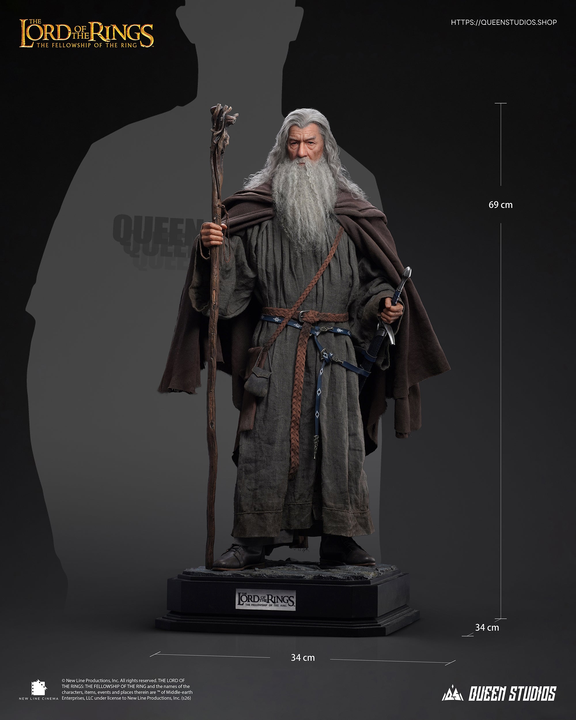 [Pre-Order Notification] Queen Studios – The Lord of the Rings: The Fellowship of the Ring Gandalf 1/3 Scale Statue