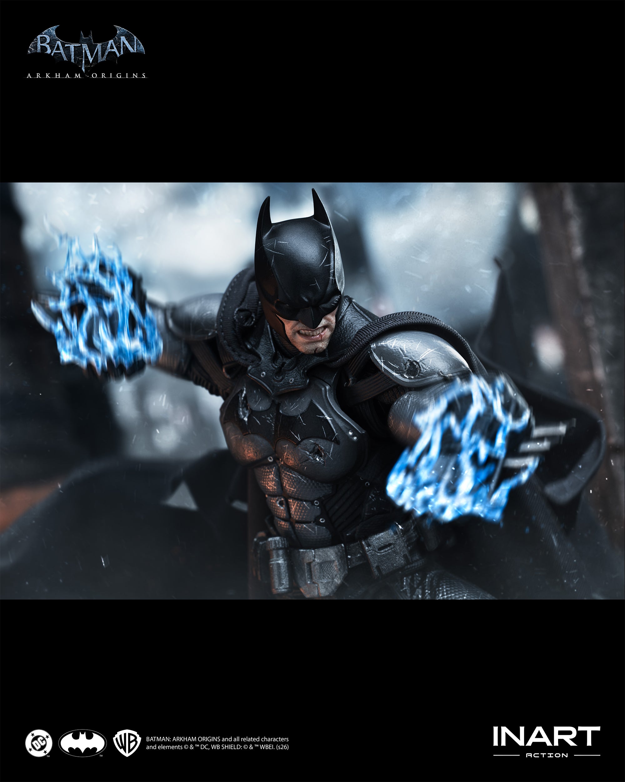 INART Action – Batman: Arkham Origins –  Batman (Battle Damaged Version) 1/12 Action Figure