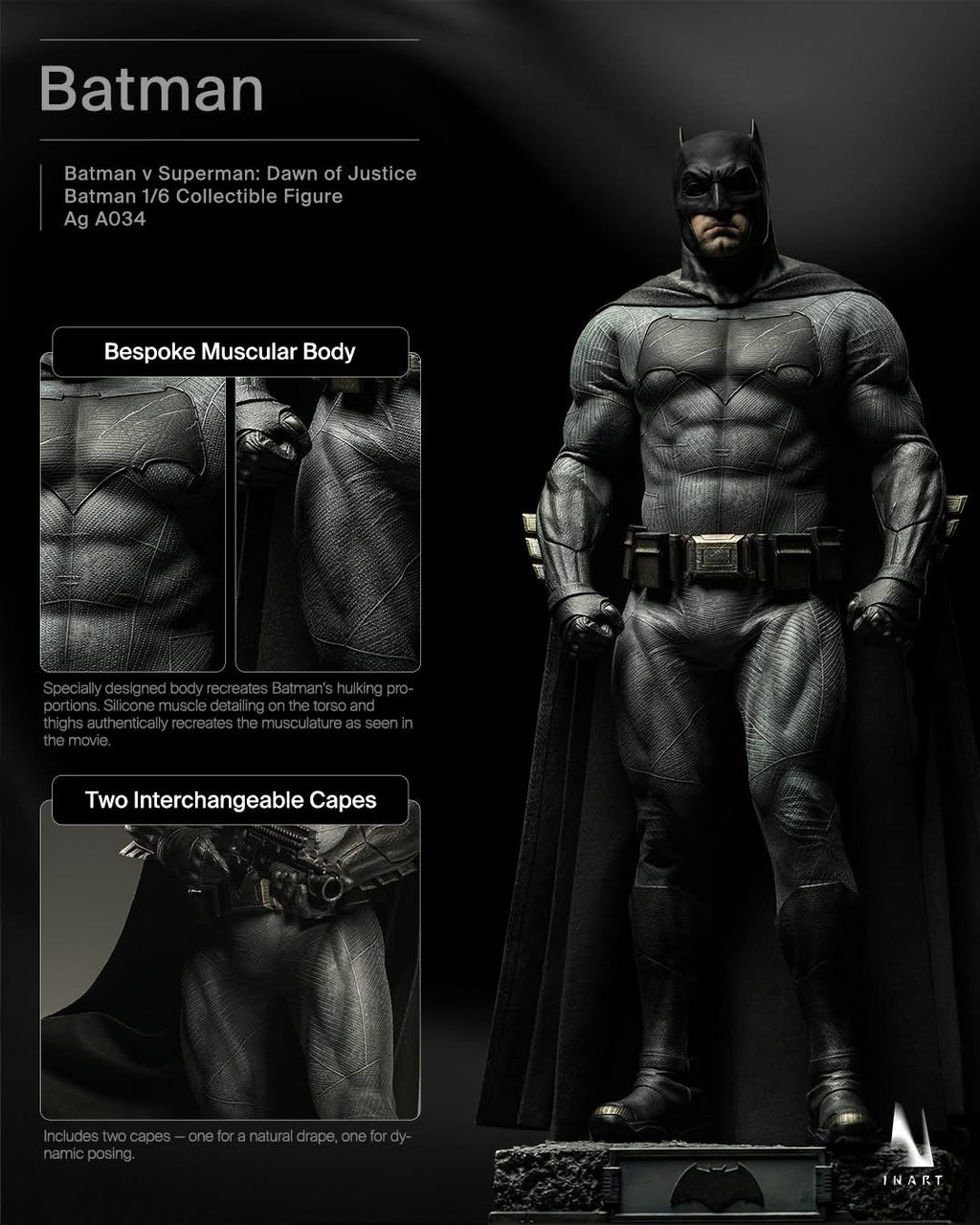 INART BVS : Dawn of Justice-Batman 1/6 collective figure