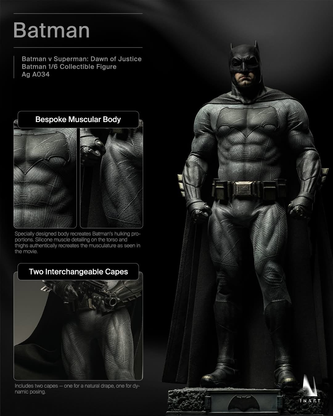 INART BVS : Dawn of Justice-Batman 1/6 collective figure