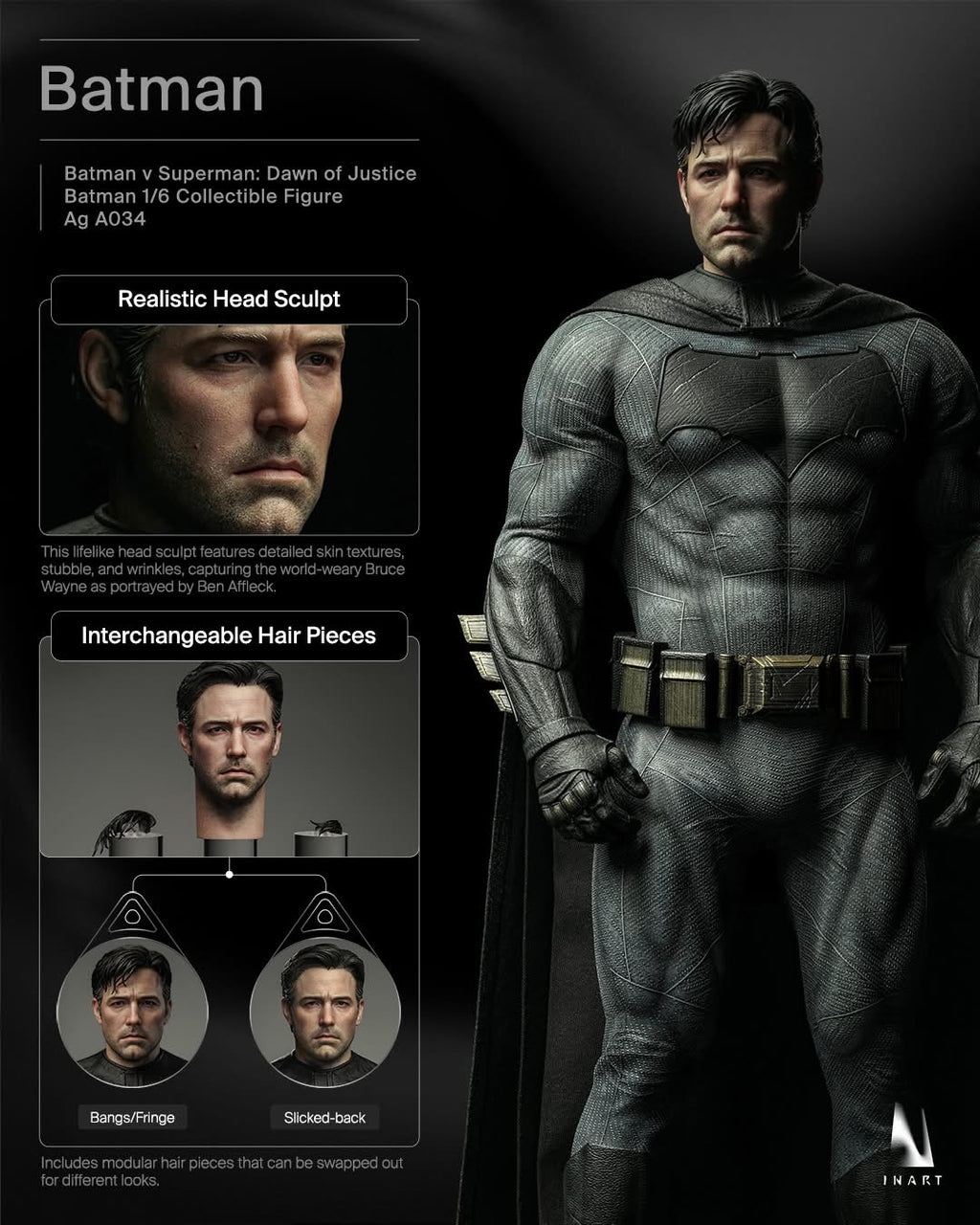 INART BVS : Dawn of Justice-Batman 1/6 collective figure