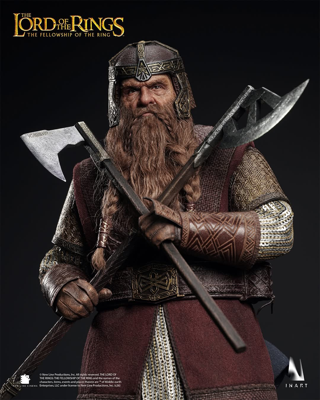 INART - The Lord of the Rings：The Fellowship of the Ring - Gimli 1/6 Collectable Figure