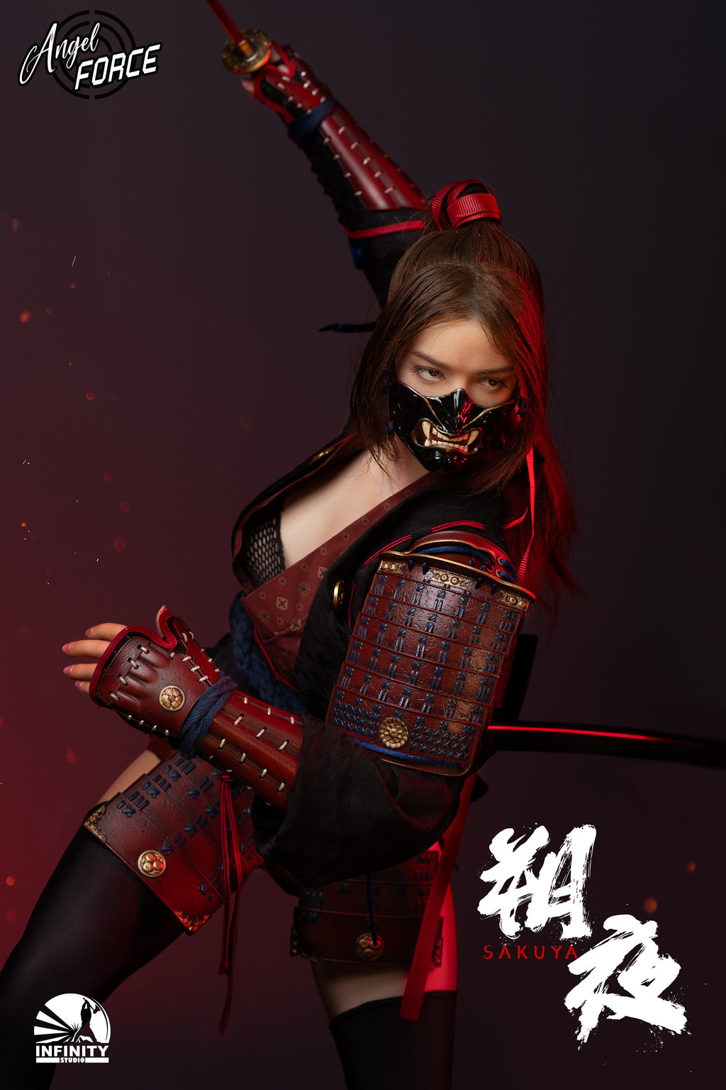 EARLY Bird Pre-Order Angel Force 1/ 3 Scale Full Silicone Action Figure - Sakuya Black Version