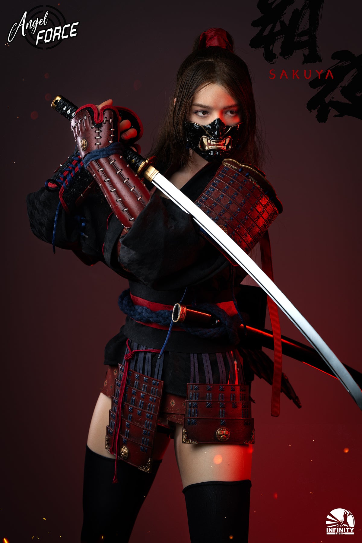 EARLY Bird Pre-Order Angel Force 1/ 3 Scale Full Silicone Action Figure - Sakuya Black Version
