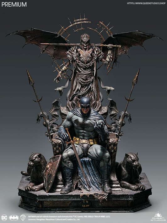 Queen Studios Premium Version : DC Comics Batman On Throne 1/4 Scale Statue