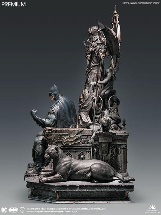 Queen Studios Premium Version : DC Comics Batman On Throne 1/4 Scale Statue