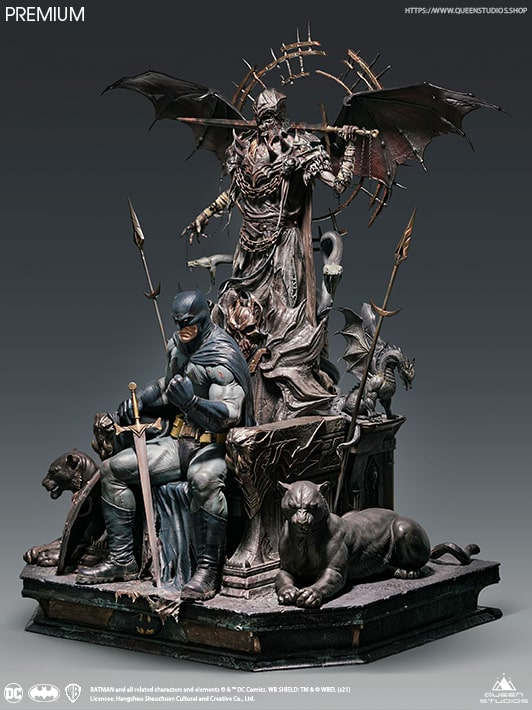 Queen Studios Premium Version : DC Comics Batman On Throne 1/4 Scale Statue