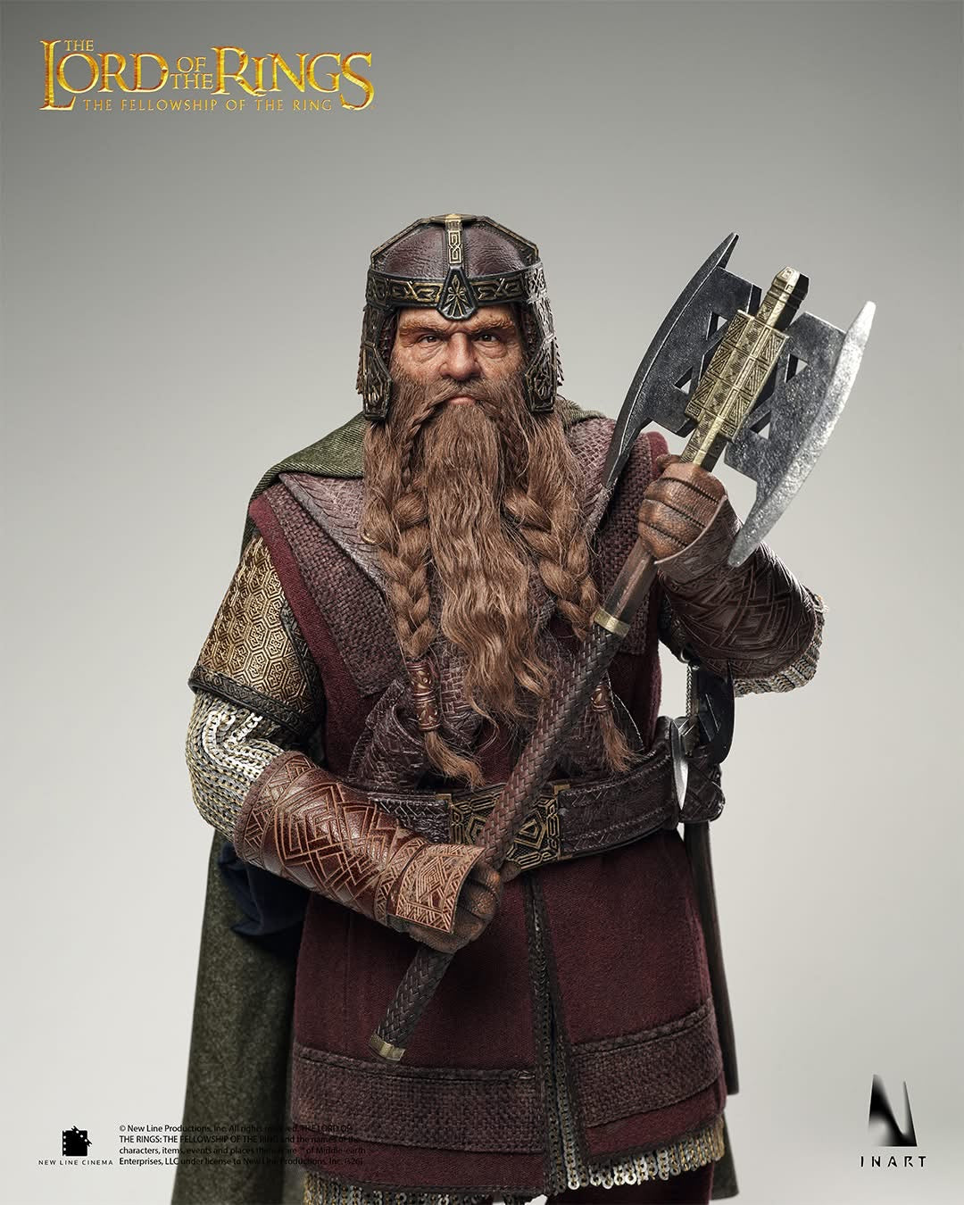 INART - The Lord of the Rings：The Fellowship of the Ring - Gimli 1/6 Collectable Figure
