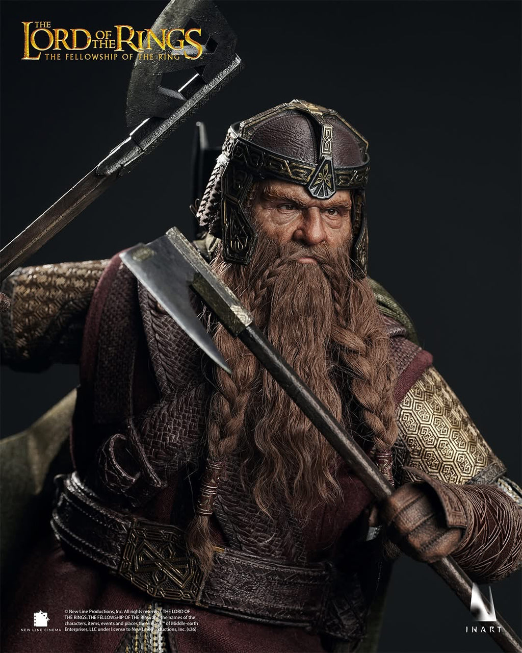 INART - The Lord of the Rings：The Fellowship of the Ring - Gimli 1/6 Collectable Figure