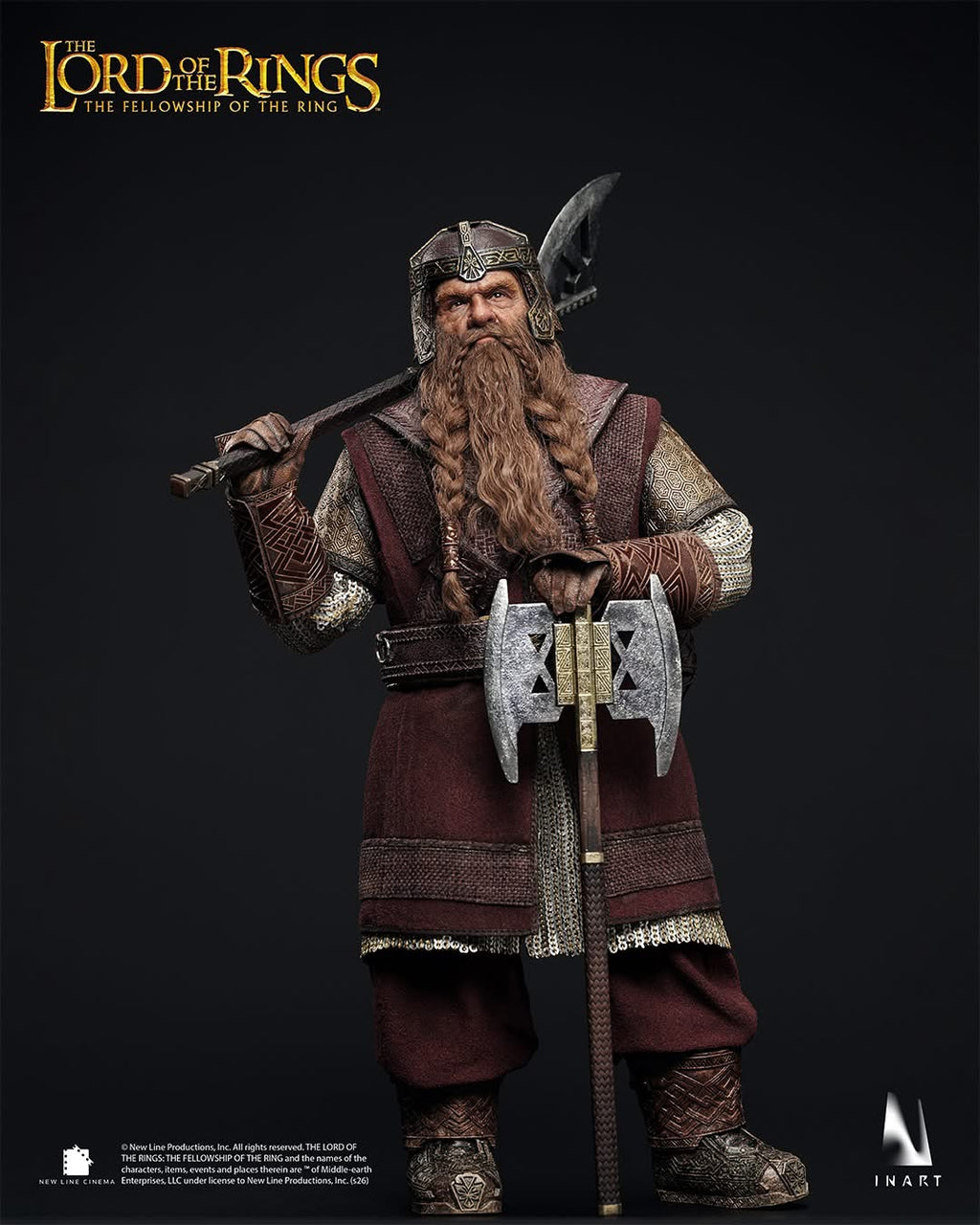 INART - The Lord of the Rings：The Fellowship of the Ring - Gimli 1/6 Collectable Figure