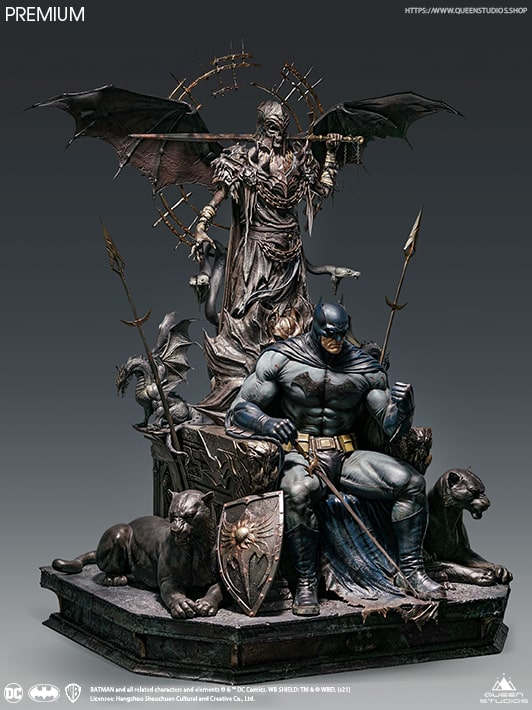 Queen Studios Premium Version : DC Comics Batman On Throne 1/4 Scale Statue