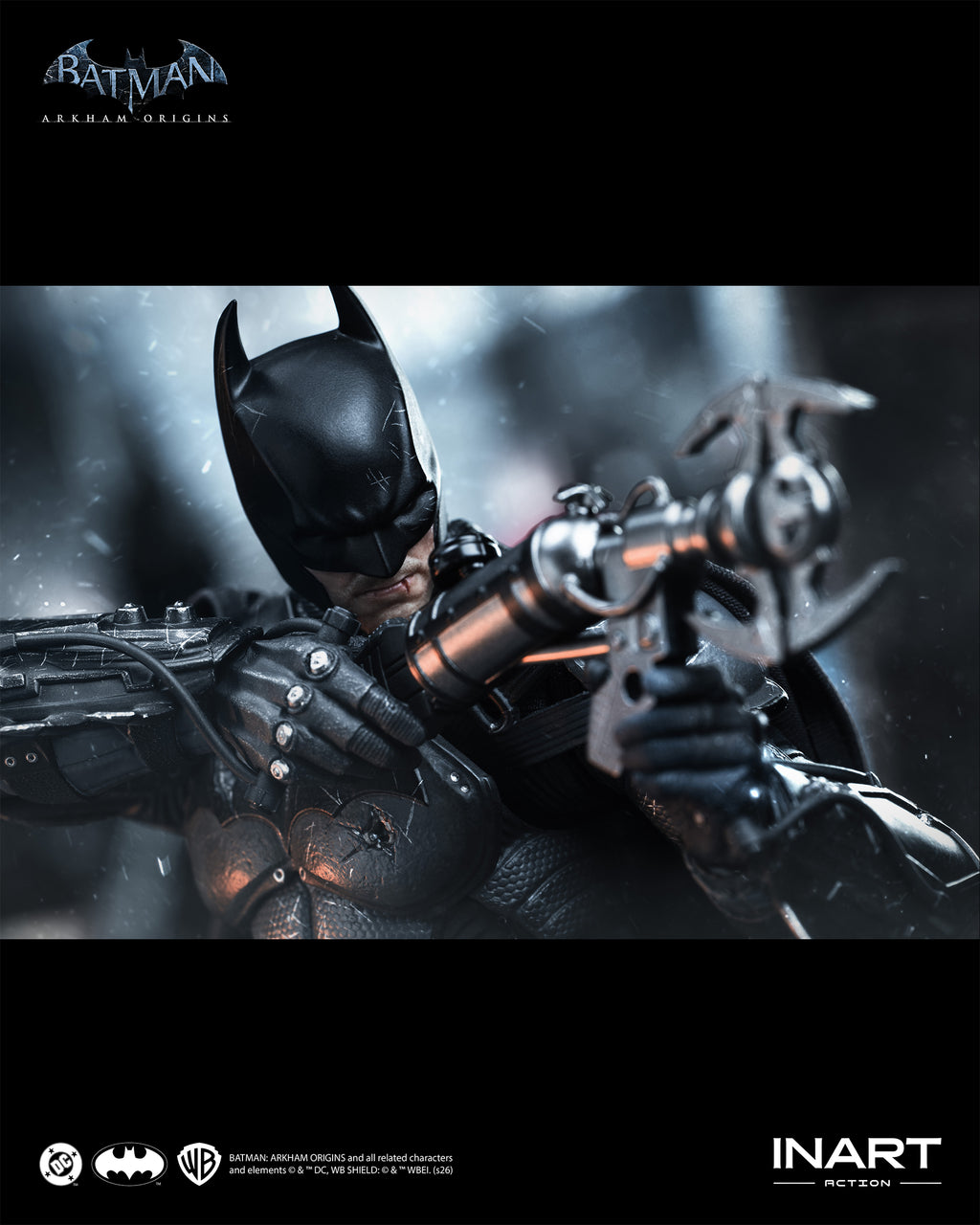 INART Action – Batman: Arkham Origins –  Batman (Battle Damaged Version) 1/12 Action Figure