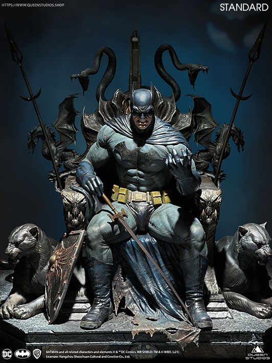 Queen Studios Premium Version : DC Comics Batman On Throne 1/4 Scale Statue